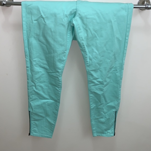 joe fresh jean/jeggings, womens 2, mint green - Picture 3 of 3